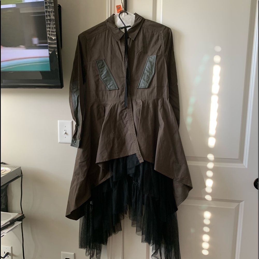 Army inspired Shirt Dress